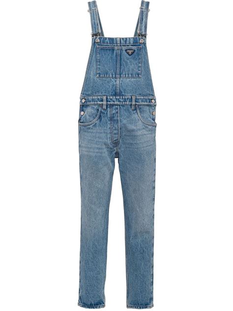 prada denim romper.